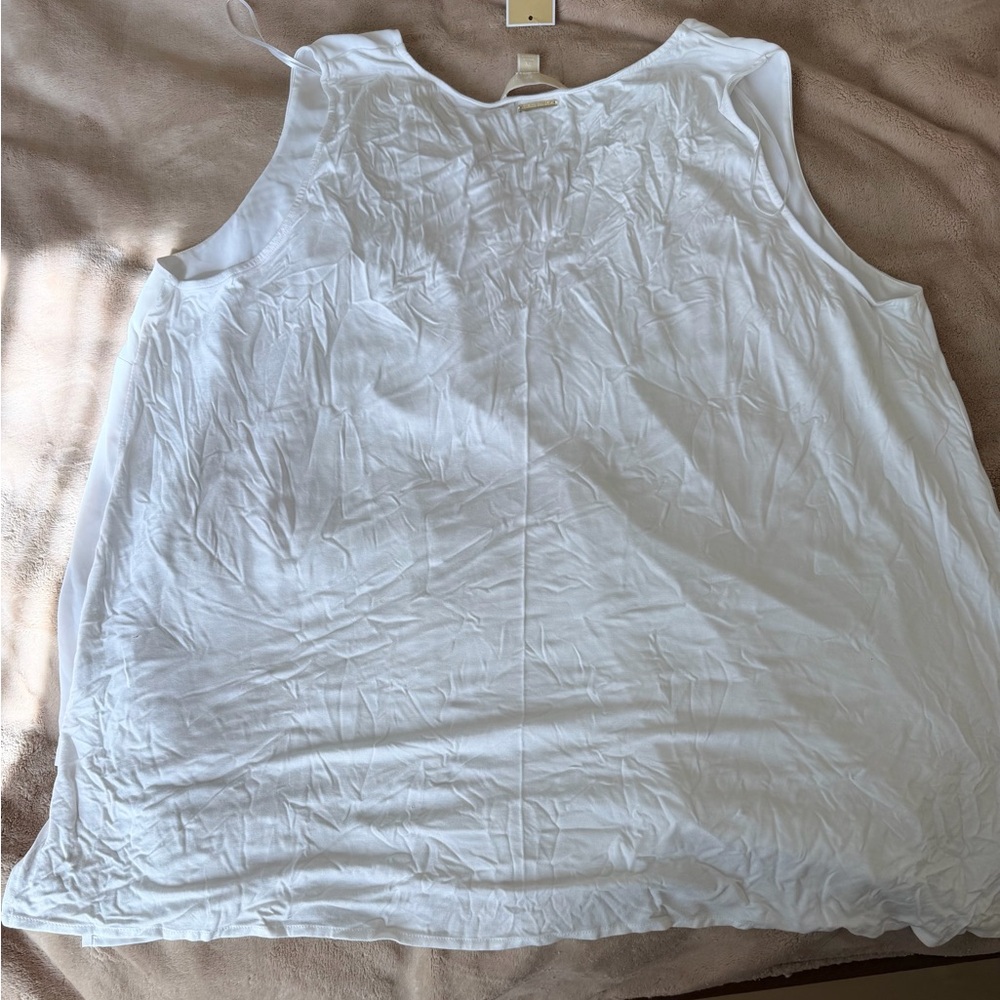 MICHAEL Michael Kors White Layered Blouse - Picture 6 of 6
